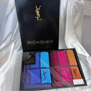 Vintage Yves Saint Laurent Towel,Blue